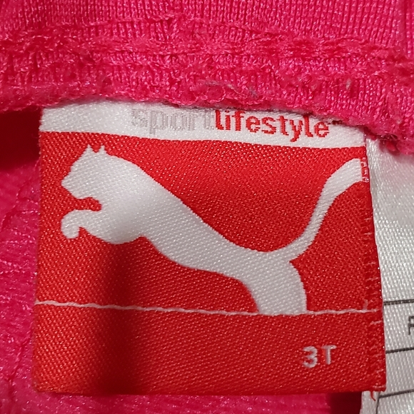 Puma Sport Lifestyle Pink & Green Pull On Athletic Workout Pants Size 3T - Picture 7 of 8